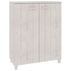 vidaXL Shoe Cabinet HAMAR White 85x40x108 cm Solid Pine Wood
