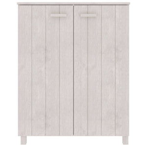 vidaXL Shoe Cabinet HAMAR White 85x40x108 cm Solid Pine Wood