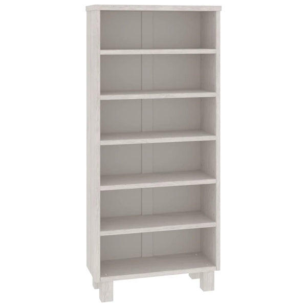 vidaXL CD Cabinet HAMAR White 45x18x100 cm Solid Pine Wood
