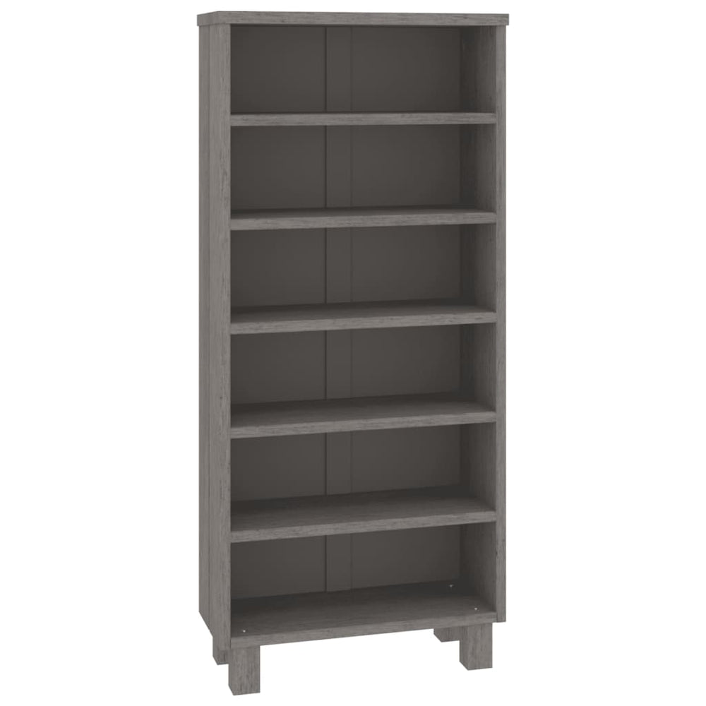 vidaXL CD Cabinet HAMAR Light Grey 45x18x100 cm Solid Pine Wood