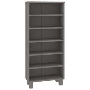 vidaXL CD Cabinet HAMAR Light Grey 45x18x100 cm Solid Pine Wood