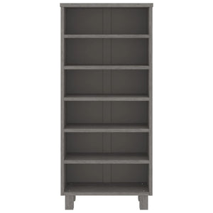 vidaXL CD Cabinet HAMAR Light Grey 45x18x100 cm Solid Pine Wood