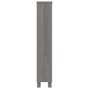 vidaXL CD Cabinet HAMAR Light Grey 45x18x100 cm Solid Pine Wood