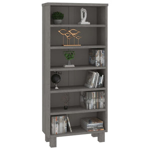 vidaXL CD Cabinet HAMAR Light Grey 45x18x100 cm Solid Pine Wood