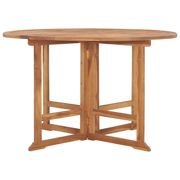 vidaXL 5-Piece Folding Outdoor Dining Set Solid Teak Wood