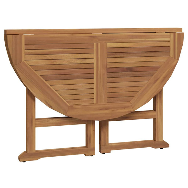 vidaXL 5-Piece Folding Outdoor Dining Set Solid Teak Wood