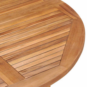 vidaXL 5-Piece Folding Outdoor Dining Set Solid Teak Wood