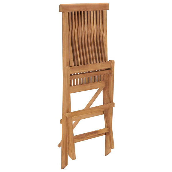 vidaXL 5-Piece Folding Outdoor Dining Set Solid Teak Wood