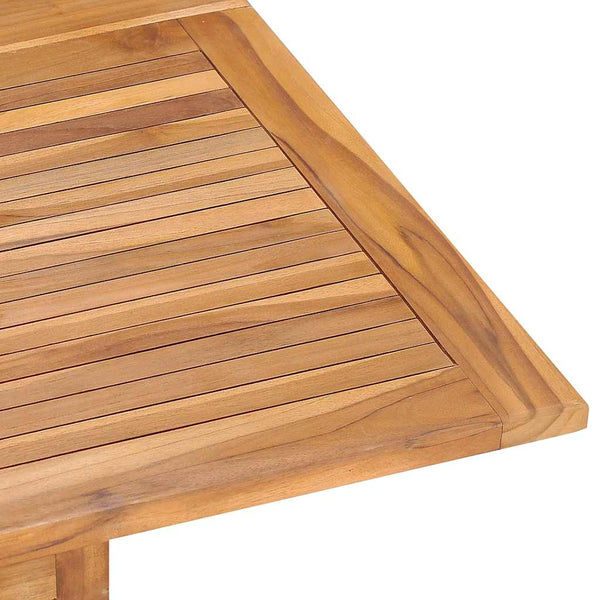 vidaXL 5-Piece Folding Outdoor Dining Set Solid Teak Wood