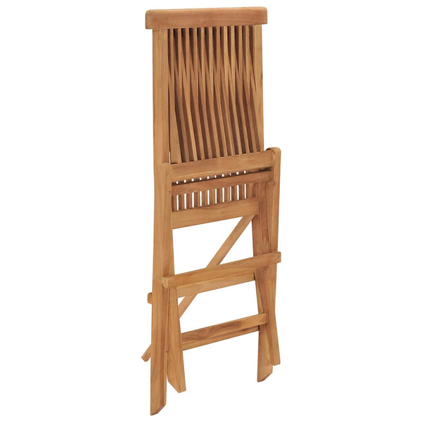 vidaXL 5-Piece Folding Outdoor Dining Set Solid Teak Wood