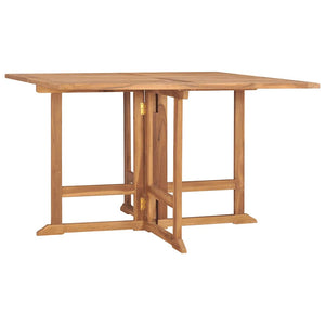 vidaXL 5-Piece Folding Outdoor Dining Set Solid Teak Wood