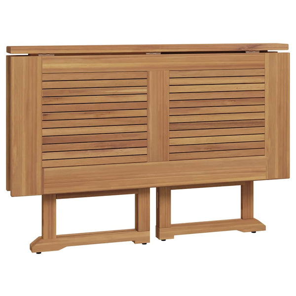vidaXL 5-Piece Folding Outdoor Dining Set Solid Teak Wood