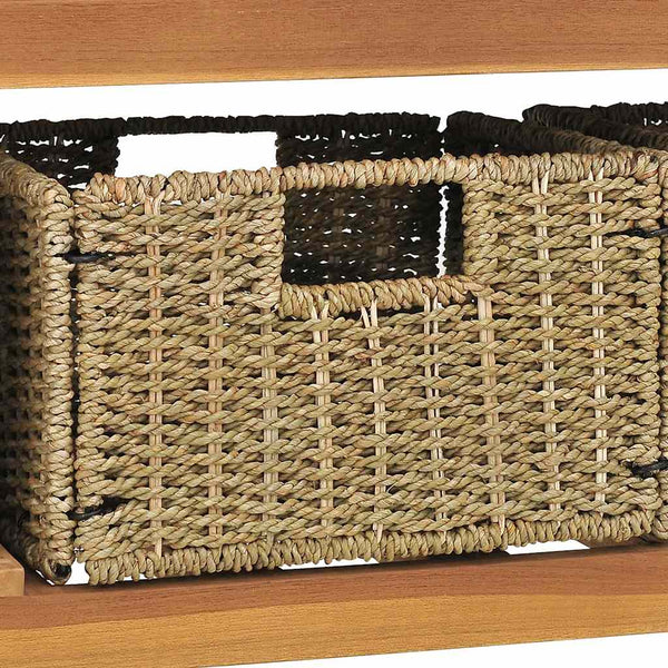 vidaXL Teak Solid Wood Vanity with Cream Marble Basin