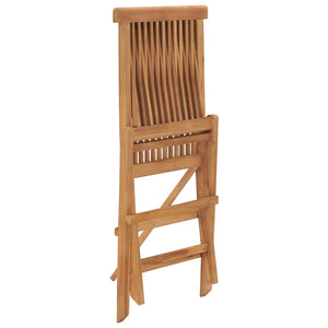 vidaXL Folding Garden Chairs 6 pcs Solid Teak Wood