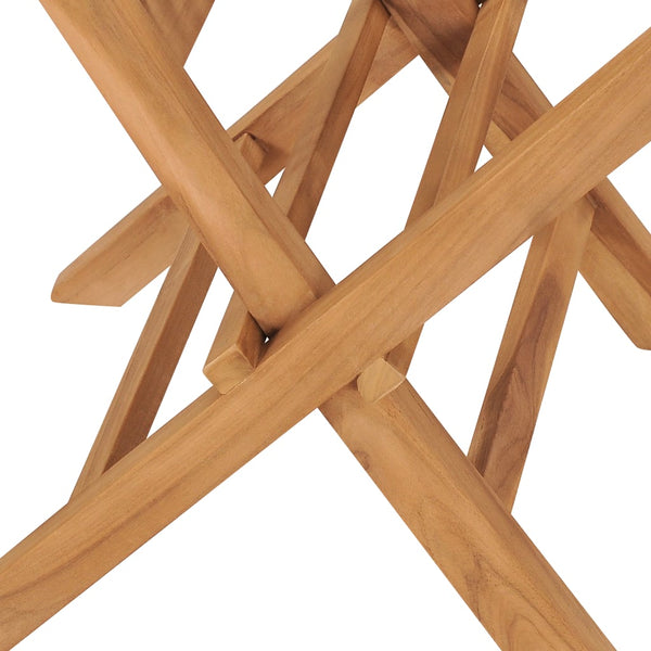 vidaXL Folding Garden Chairs 6 pcs Solid Teak Wood