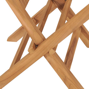 vidaXL Folding Garden Chairs 8 pcs. Solid Teak Wood