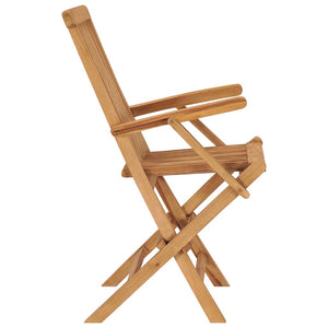 vidaXL Folding Garden Chairs 8 pcs. Solid Teak Wood
