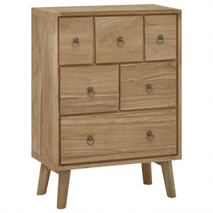 Teak Kommode 56x30x80 cm Massivholz