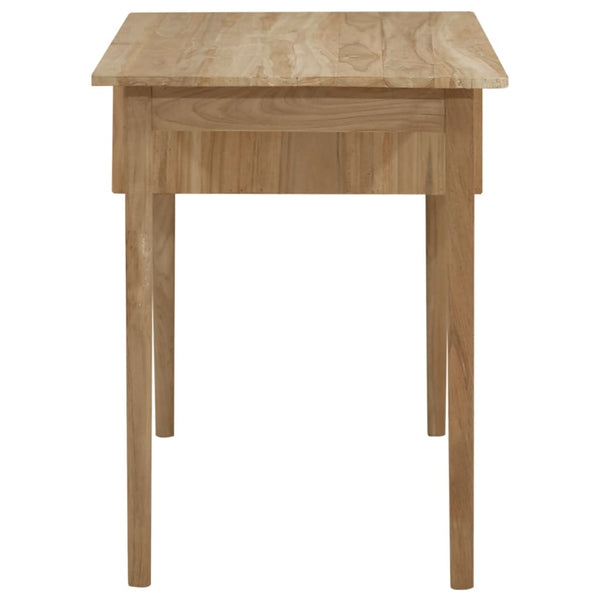 vidaXL Desk with 2 Drawers 110x52x75 cm Solid Teak Wood
