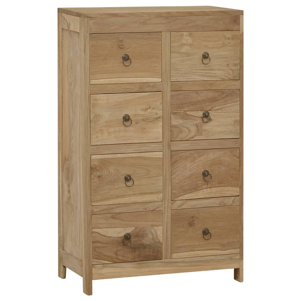 vidaXL Chest of Drawers 55x30x90 cm Solid Teak Wood