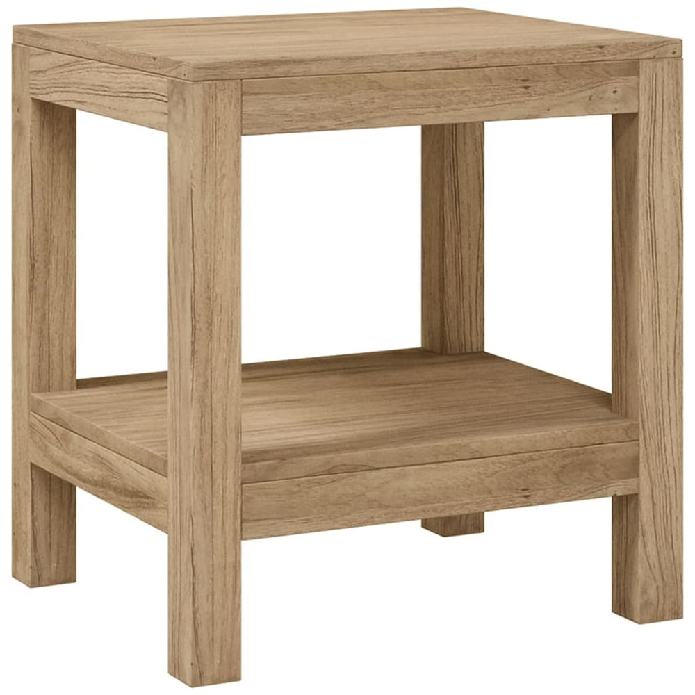 vidaXL Bathroom Side Table 45x35x45 cm Solid Teak Wood