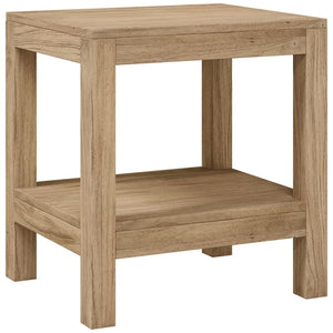 vidaXL Bathroom Side Table 45x35x45 cm Solid Teak Wood