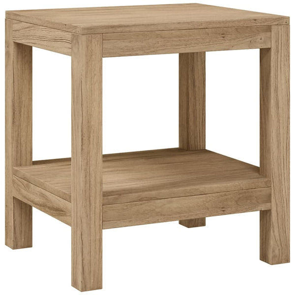 vidaXL Bathroom Side Table 45x35x45 cm Solid Teak Wood