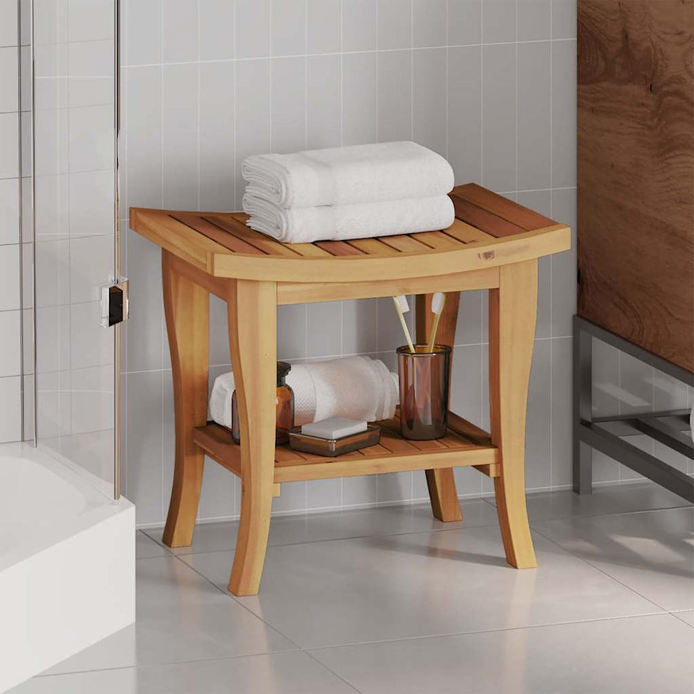 vidaXL Bathroom Side Cabinet 50x35x45 cm Solid Teak Wood
