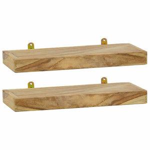 vidaXL Wall Shelves 2 pcs. 40x15x4 cm Solid Teak Wood