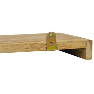 vidaXL Wall Shelves 2 pcs. 40x15x4 cm Solid Teak Wood