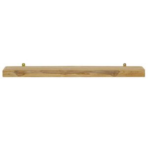 vidaXL Wall Shelves 2 pcs 90x15x4 cm Solid Teak Wood
