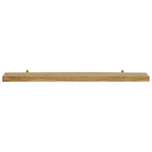 vidaXL Wall Shelves 2 pcs. 110x15x4 cm Solid Teak Wood