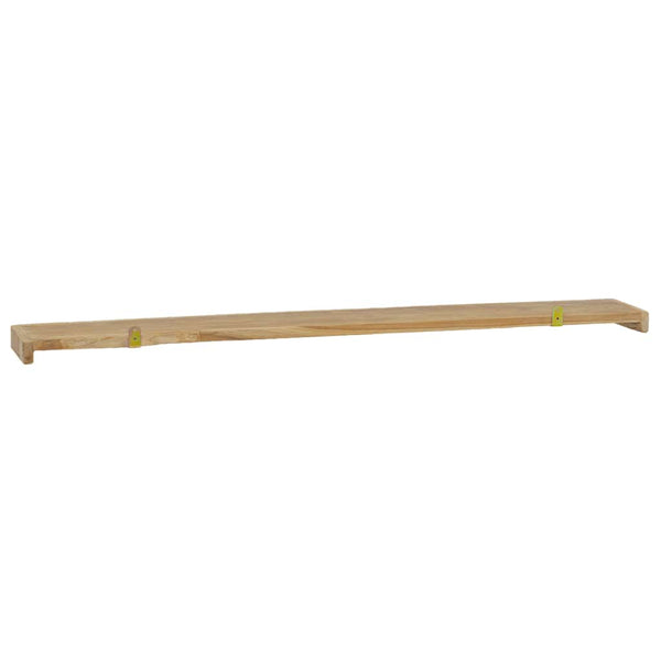 vidaXL Wall Shelves 2 pcs. 110x15x4 cm Solid Teak Wood