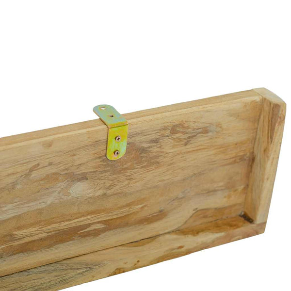 vidaXL Wall Shelves 2 pcs. 110x15x4 cm Solid Teak Wood