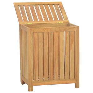 vidaXL Laundry Bin 50x35x60 cm Solid Teak Wood