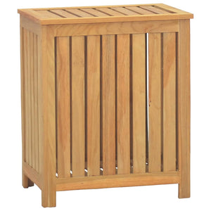 vidaXL Laundry Bin 50x35x60 cm Solid Teak Wood