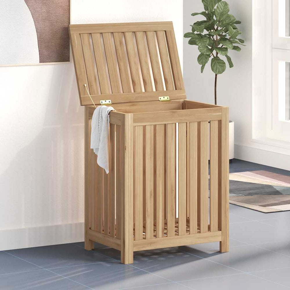 vidaXL Laundry Bin 50x35x60 cm Solid Teak Wood