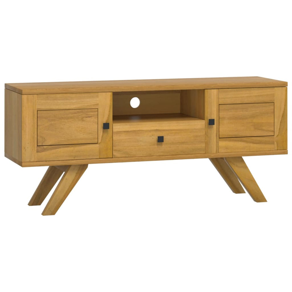 vidaXL TV Cabinet 110x30x50 cm Solid Teak Wood