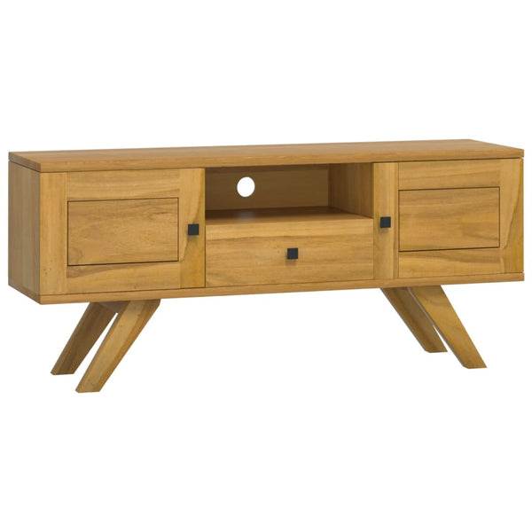 vidaXL TV Cabinet 110x30x50 cm Solid Teak Wood