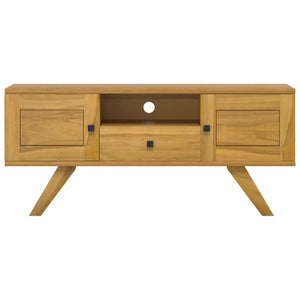 vidaXL TV Cabinet 110x30x50 cm Solid Teak Wood