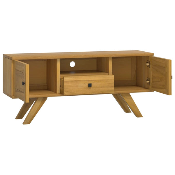 vidaXL TV Cabinet 110x30x50 cm Solid Teak Wood