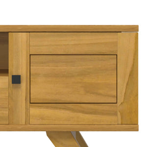 vidaXL TV Cabinet 110x30x50 cm Solid Teak Wood