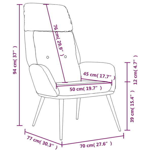 vidaXL Recliner Light Grey Suede Look