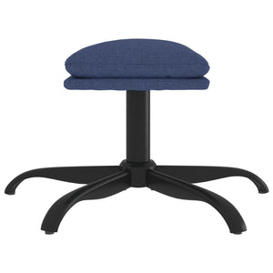 vidaXL Footstool Blue 60x60x36 cm Fabric