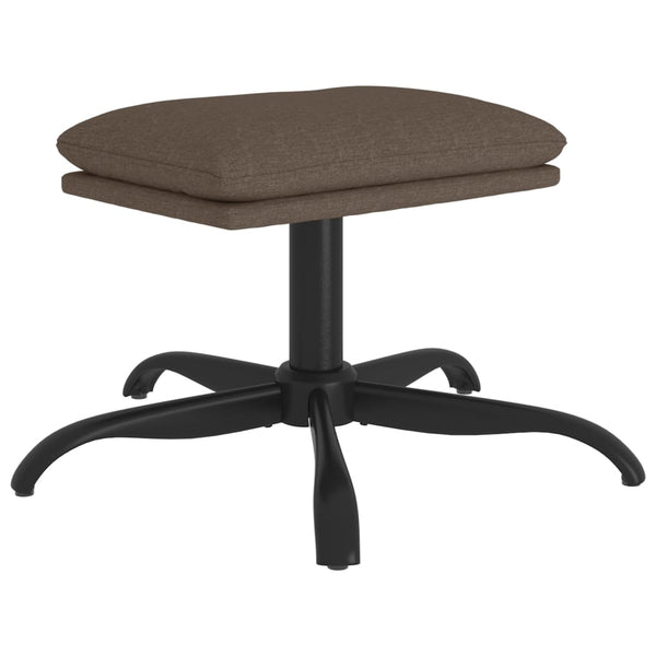 vidaXL Footstool Taupe 60x60x36 cm Fabric