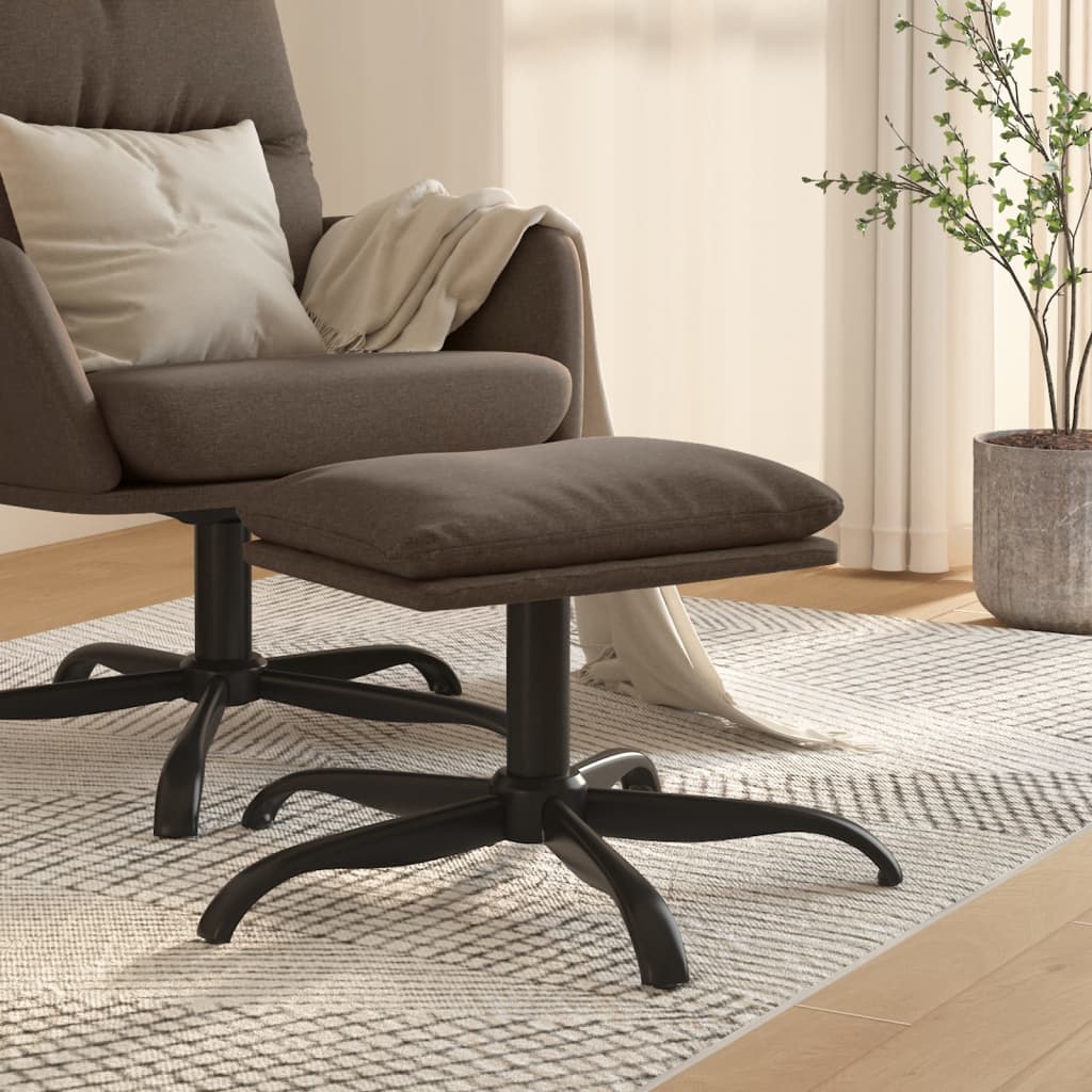 vidaXL Footstool Taupe 60x60x36 cm Fabric