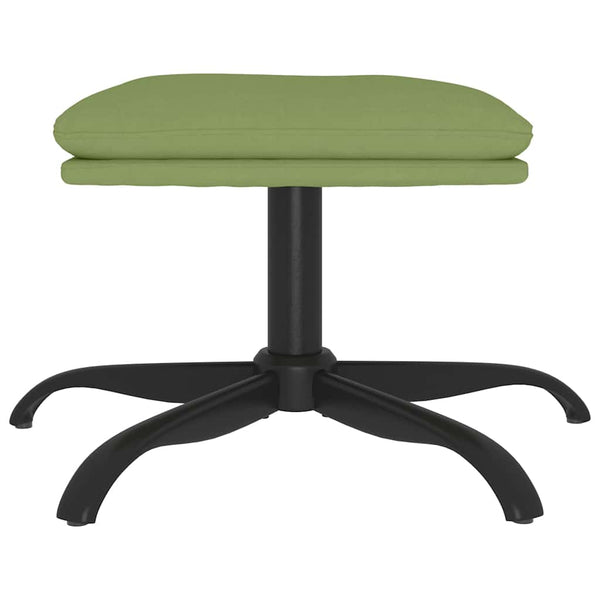 vidaXL Ottoman Light Green 60x60x36 cm Velvet