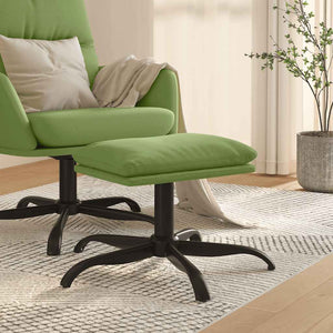 vidaXL Ottoman Light Green 60x60x36 cm Velvet