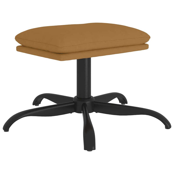 vidaXL Footstool Brown 60x60x36 cm Velvet