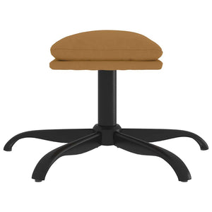 vidaXL Footstool Brown 60x60x36 cm Velvet